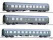 70048 Sachsenmodelle Set of 3 Salonwagen of East German  government train (Set 4)